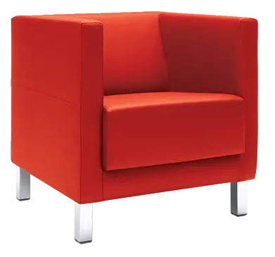 VELA - 1H, křeslo, látka VX EV 4 - látka cihlová